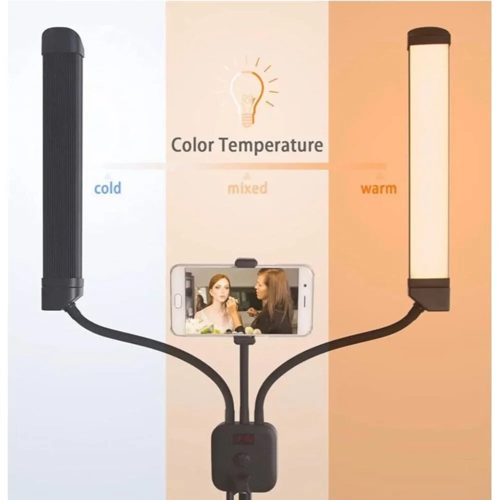 NEW! Aro De Luz LED Lash Light Kit, 5400 Lumens Bright, 3 Color Modes, Adjustabl